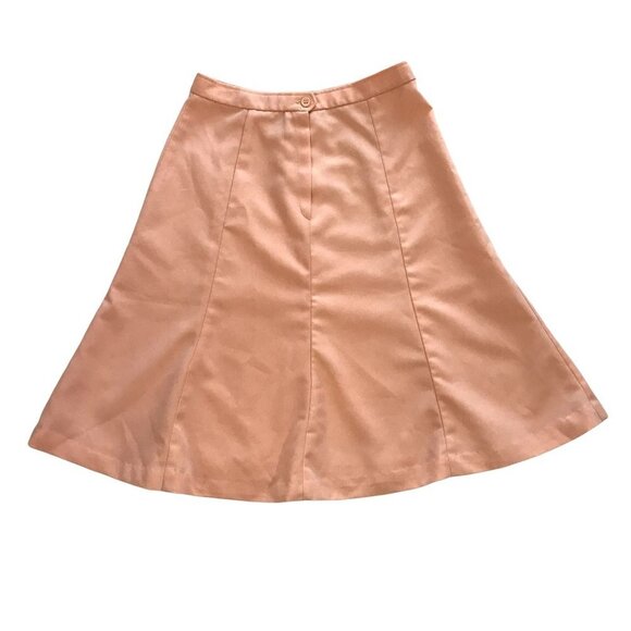 Vintage 1970s Pink Trumpet Skirt Herald House - Picture 1 of 9